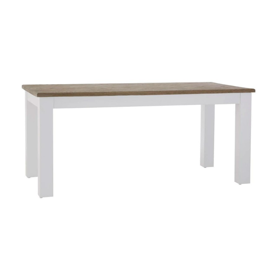 FURNITURE Fifty Five South Coffee Tables | Hampstead Oak Top White Dining Table