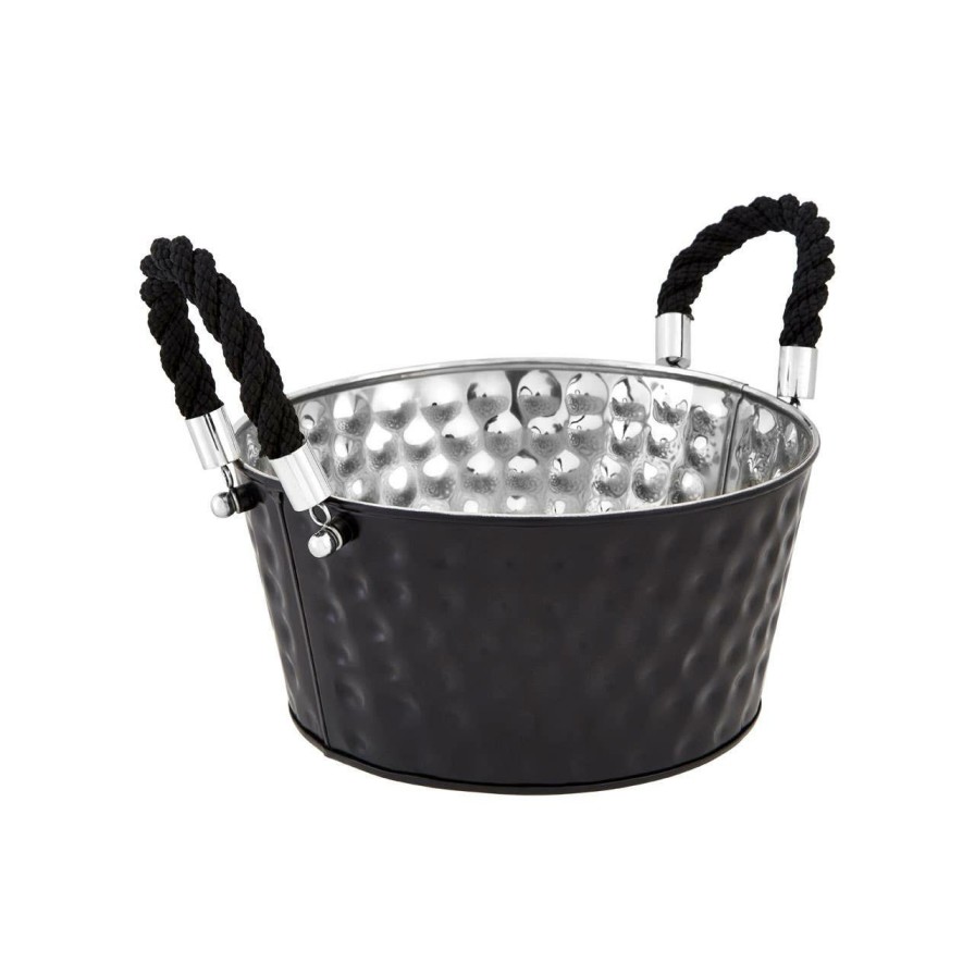 Kitchen and Dining Premier Ice Buckets | Miressa Large Black Party Bucket