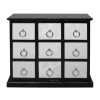 FURNITURE Premier Storage | 9 Drawer Crocodile Leather Effect Rectangular Cabinet