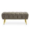 FURNITURE Fifty Five South Seating | Tamra Gold Leg Footstool