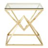 FURNITURE Premier Side Tables | Allure Square Champagne End Table