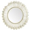 Bathe and Utility Fifty Five South Mirrors | Mirrored Disc Detail Wall Mirror