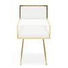 FURNITURE Fifty Five South Seating | Azalea Ivory Leather Effect Dining Chair