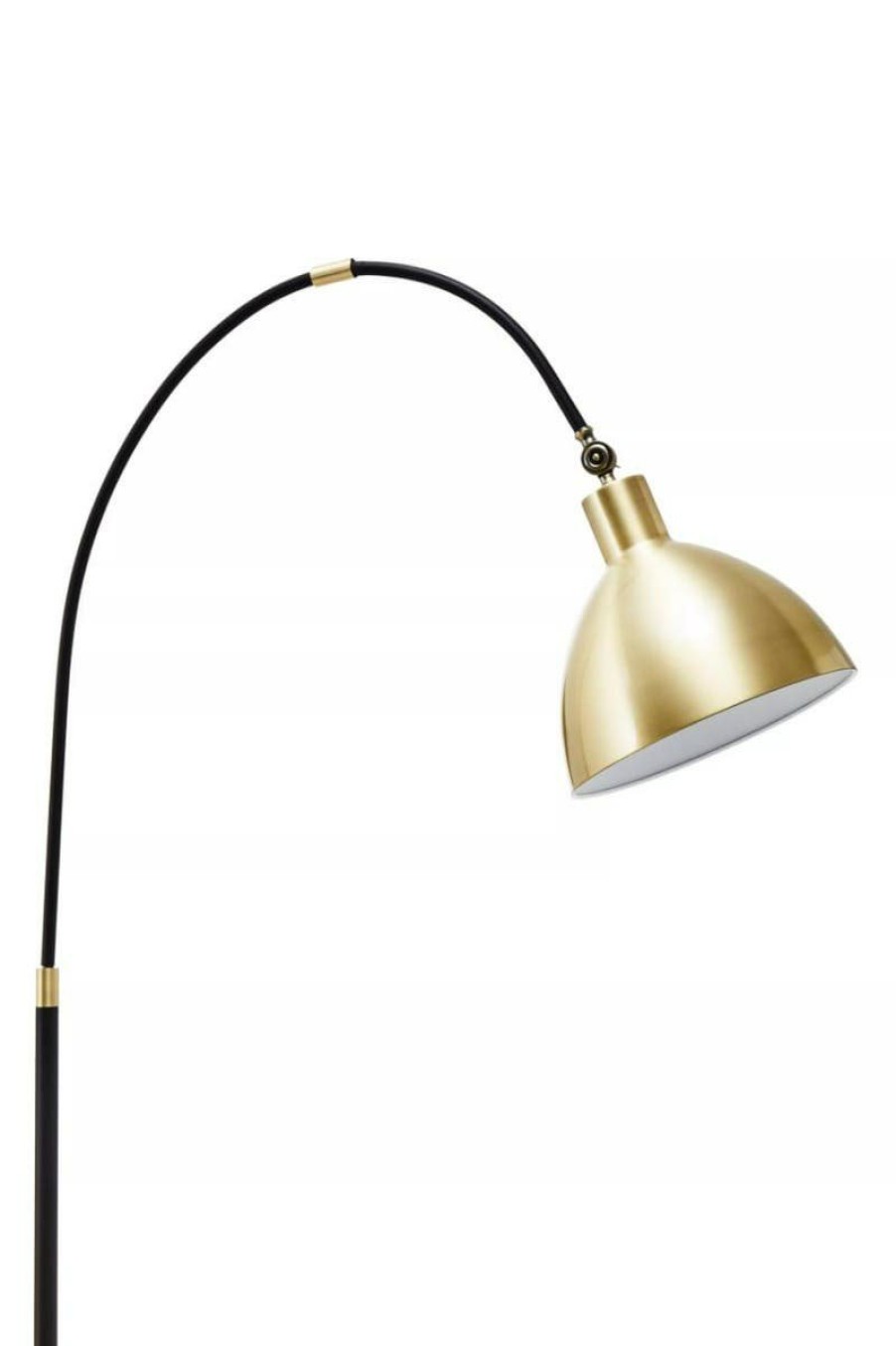 Accessories Fifty Five South Floor Lamps | Newton Gold Finish Metal Shade Floor Lamp