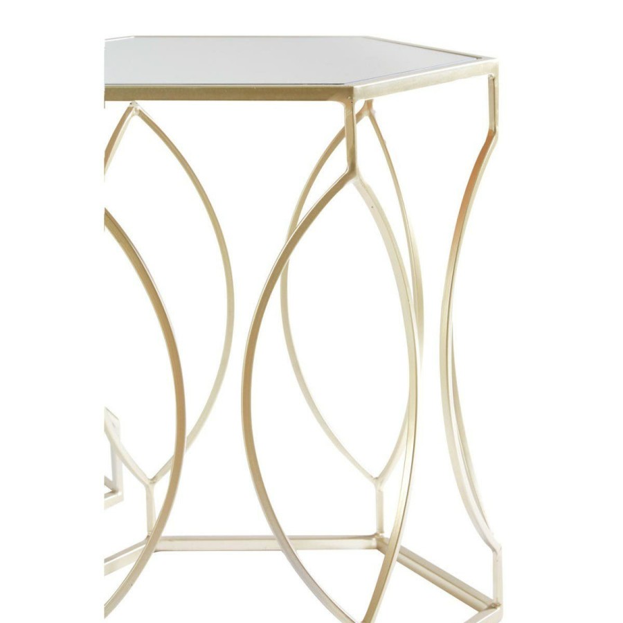 FURNITURE Premier Side Tables | Set Of Two Avantis Champagne Finish Tables