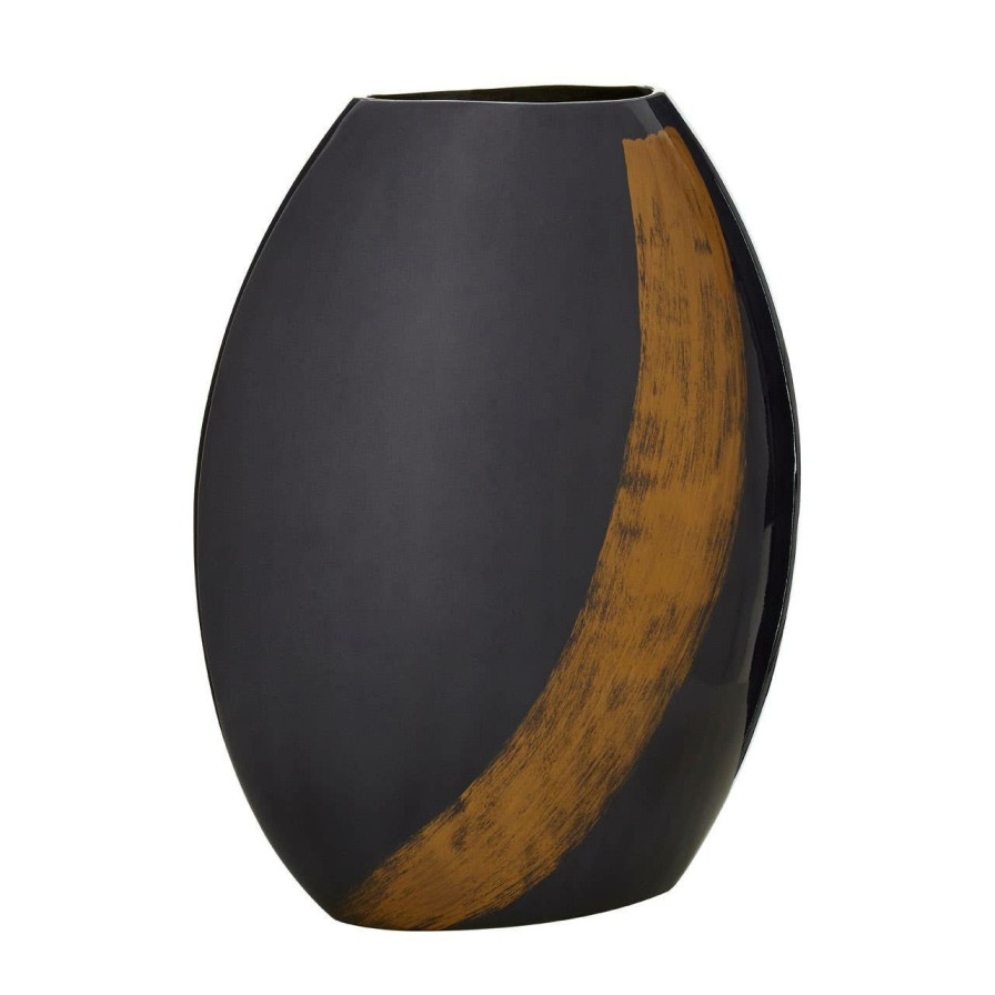 Accessories Fifty Five South Vases, Planters and Plant Stands | Alma Blue And Gold Large Vase