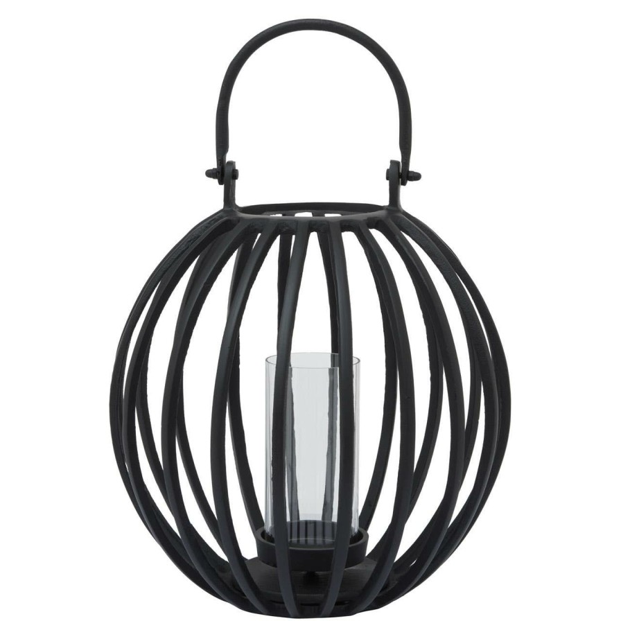 Accessories Fifty Five South Lanterns | Aura Large Matte Black Finish Lantern