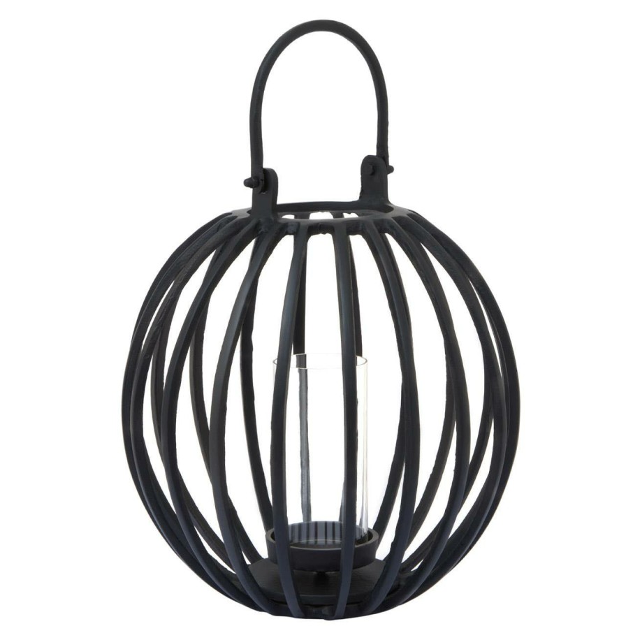 Accessories Fifty Five South Lanterns | Aura Large Matte Black Finish Lantern