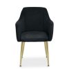 FURNITURE Premier Seating | Darcy Black Velvet Dining Chair