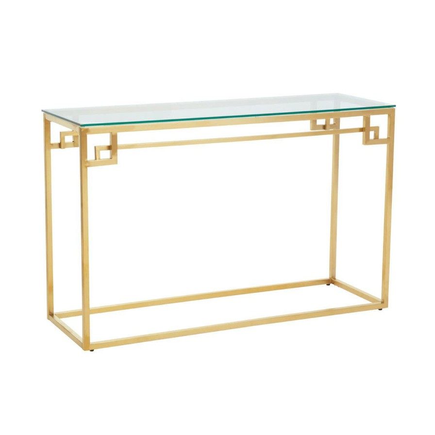 FURNITURE Premier Console Tables | Allure Gold Brushed Console Table