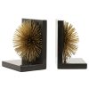 Accessories Fifty Five South Bookends | Mirano Set Of Two Gold Finish Starburst Bookends