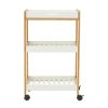 Bathe and Utility Premier Racks, Caddies and Shelf Units | Nostra 3 Tiers Shelf Unit With Wheels