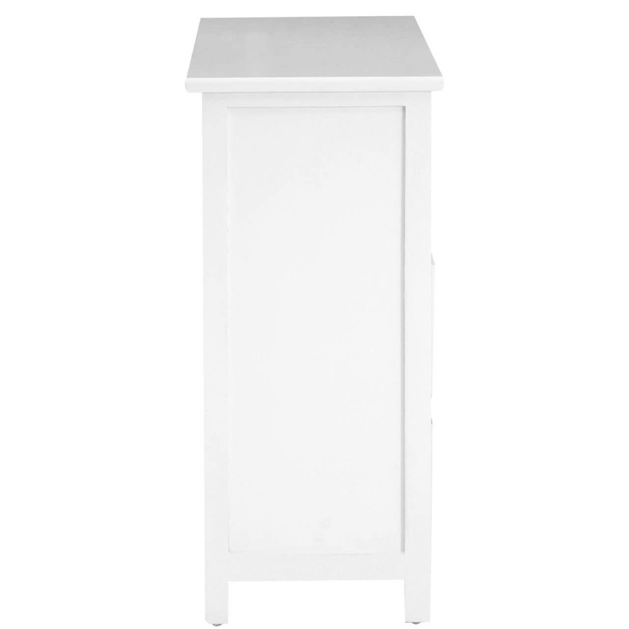 FURNITURE Premier Storage | New England White Mdf 6 Drawers Chest