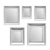 Bathe and Utility Premier Mirrors | Silver Frame 5Pc Mirror Set