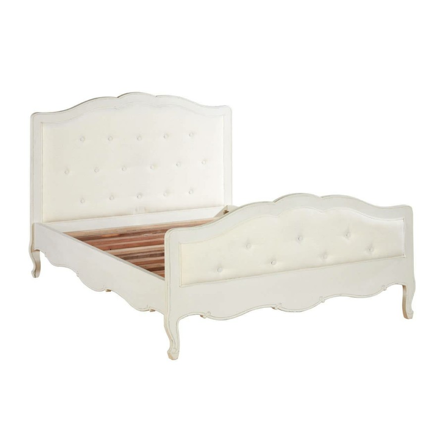 FURNITURE Fifty Five South Beds | Loire White Double Bed