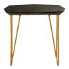 FURNITURE Fifty Five South Side Tables | Relic Large Black Marble Top Side Table